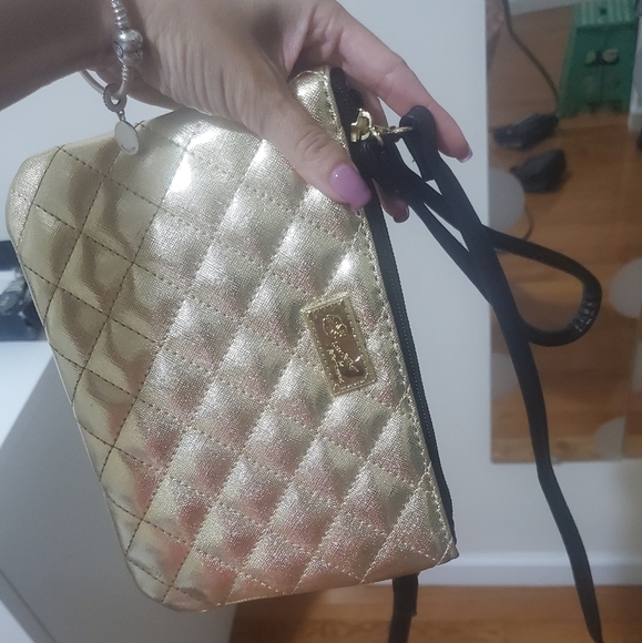 Golden mini/cross bag - Picture 3 of 3